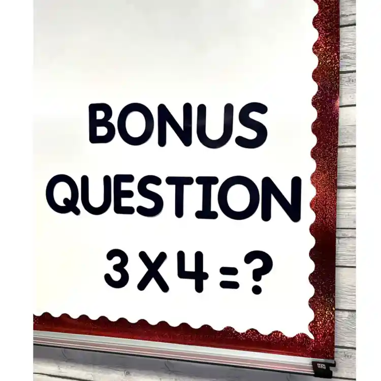 Sparkle Scalloped Borders, Red