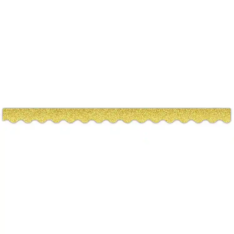 Sparkle Scalloped Borders, Yellow