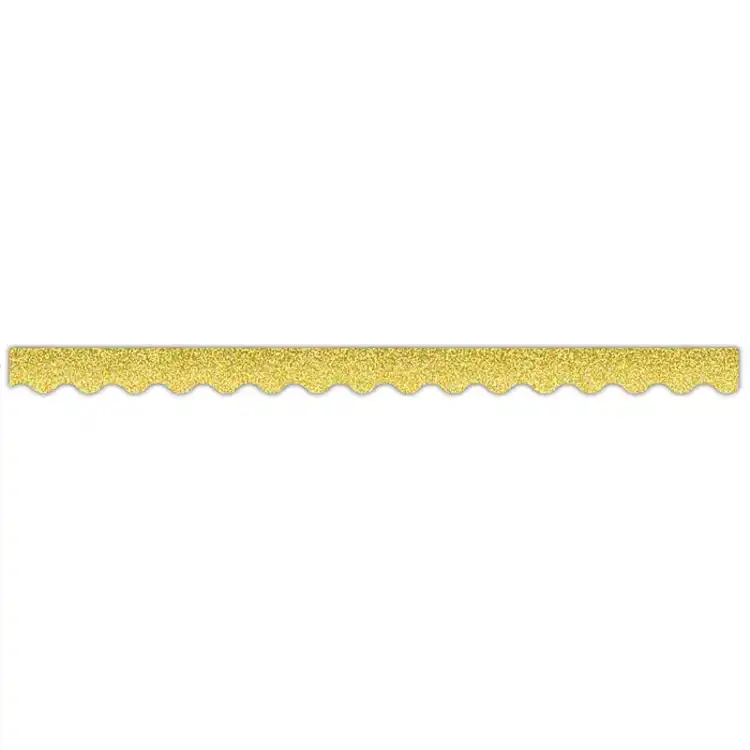 Sparkle Scalloped Borders, Yellow