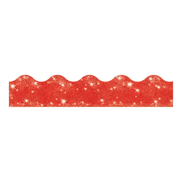 Sparkle Terrific Bulletin Board Trimmers®, Red Sparkle