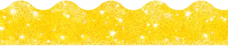 Sparkle Terrific Bulletin Board Trimmers®, Yellow Sparkle