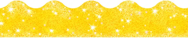 Sparkle Terrific Bulletin Board Trimmers®, Yellow Sparkle