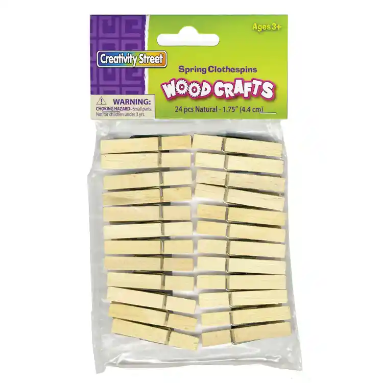 Spring Clothespins, 1¾"L