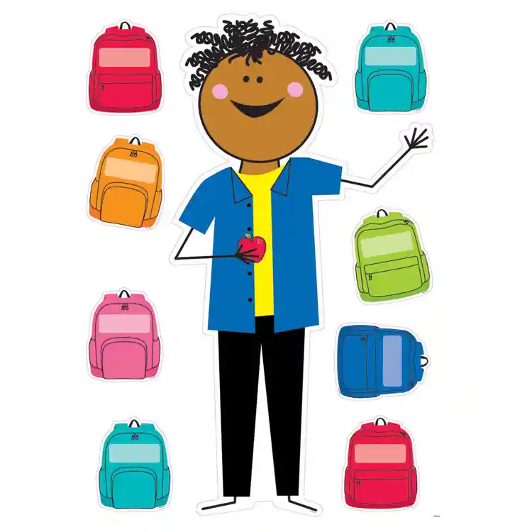 Stick Kids All Are Welcome Bulletin Board Set