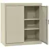 Storage Cabinet with Adjustable Shelves, Putty, 18"D x 36"H, 2 Shelves