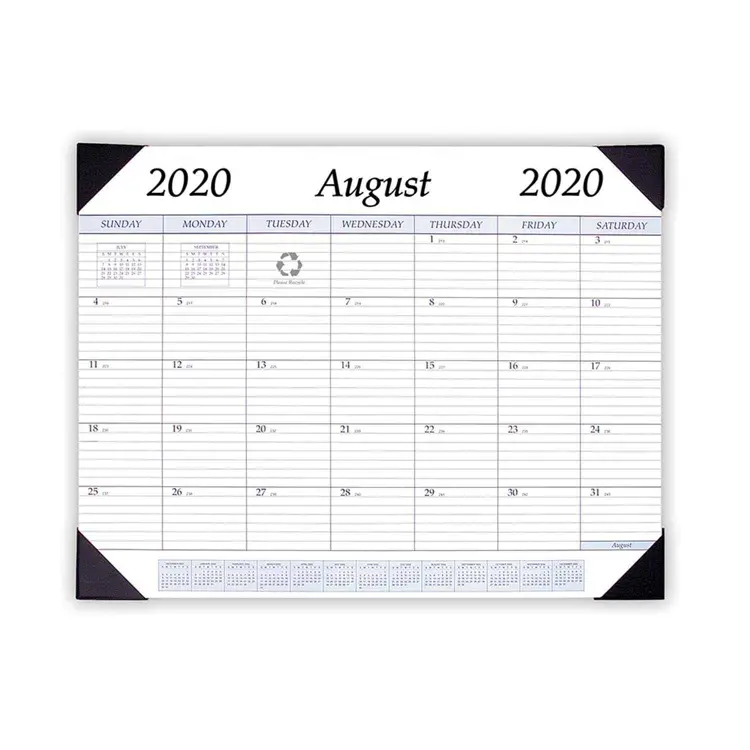 Academic Desk Pad Calendar