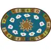 Sunny Day Learn & Play Rug, Nature's Colors, Oval 7'6" x 12'
