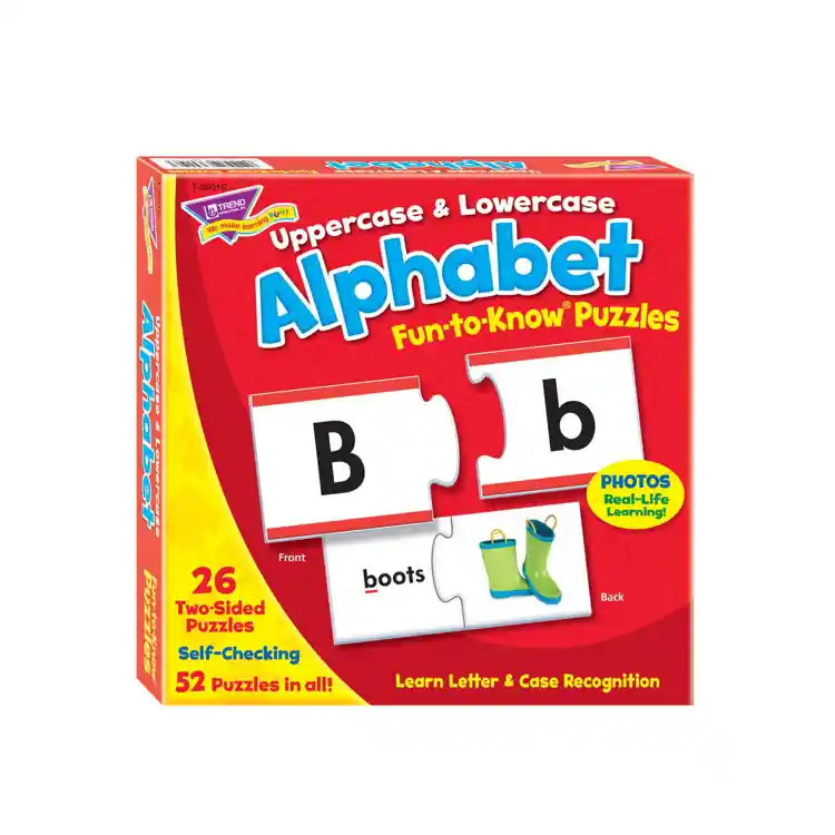 Upper & Lowercase Alphabet Fun-to-Know Puzzles®