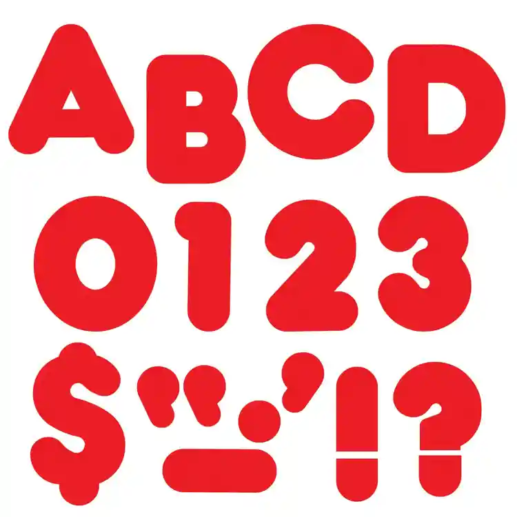 Ready Letters®, 4" Casual Solid Colors, Red