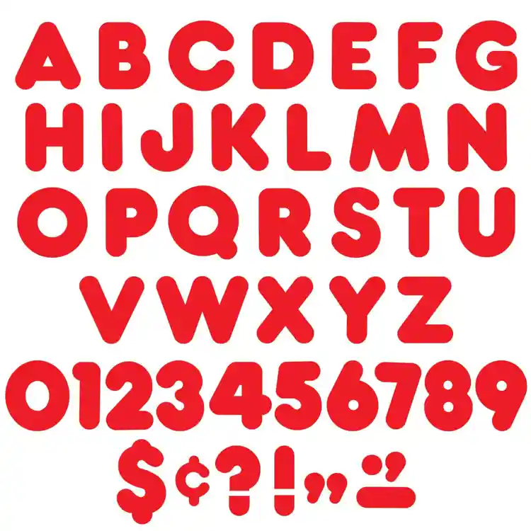 Ready Letters®, 4" Casual Solid Colors, Red