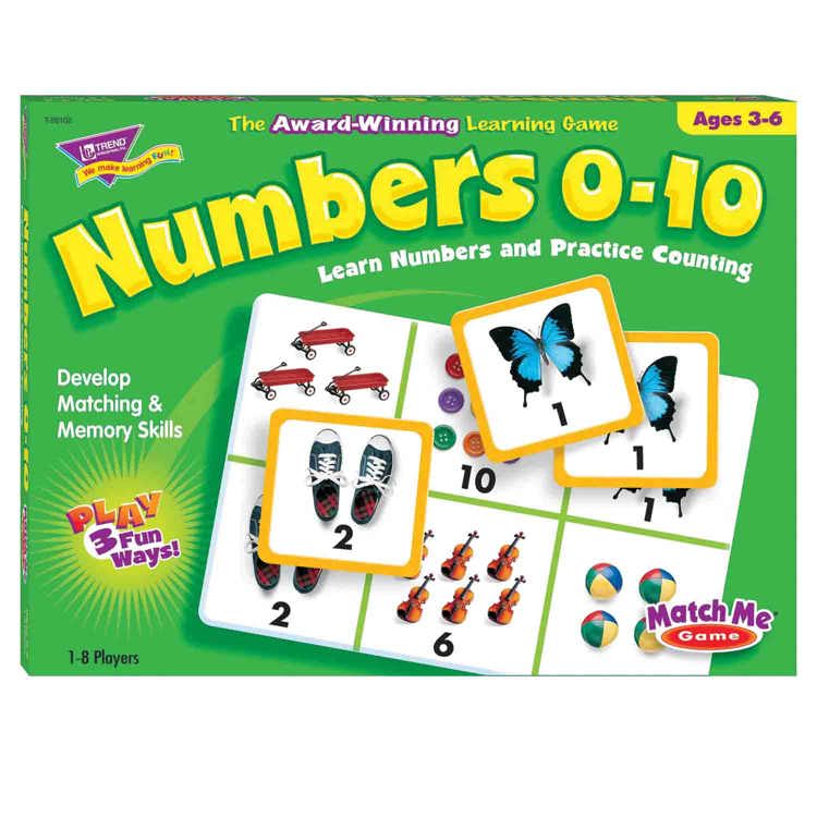 Numbers 0-10 Match Me® Game