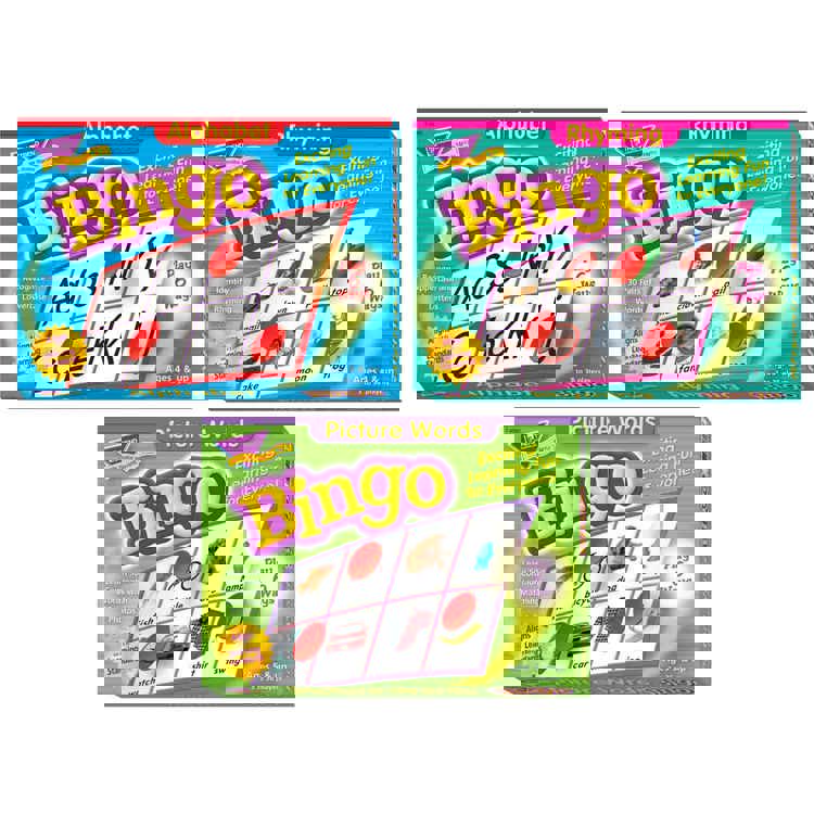 Early Learning Bingo Games, Set of 3