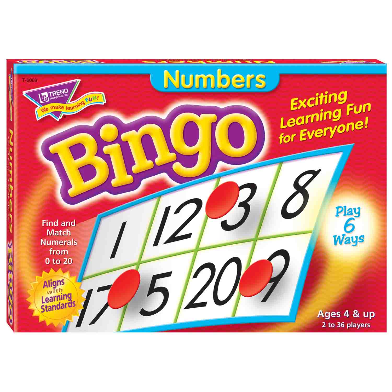 Numbers Bingo Game