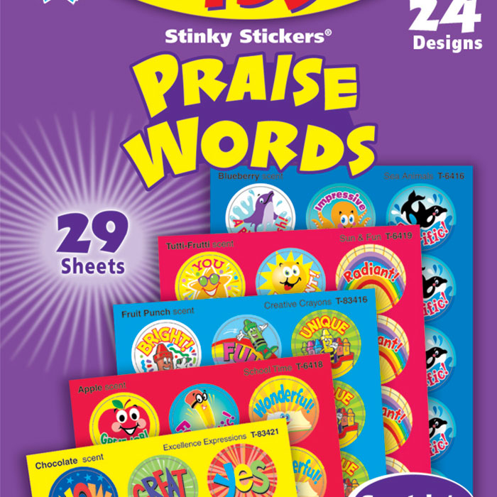 Praise Words Stinky Stickers® Variety Pack