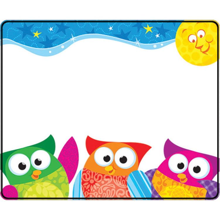 Owl-Stars! Name Tags