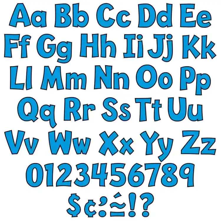 Ready Letters® Combo Pack, 4" Playful Blue