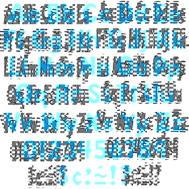 Ready Letters® Combo Pack, 4" Playful Blue