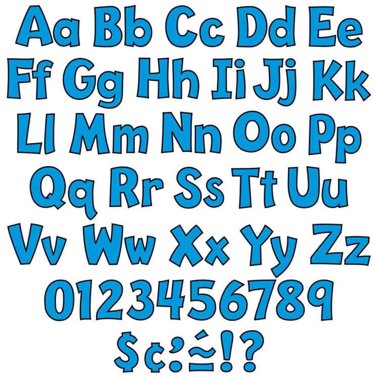 Ready Letters® Combo Pack, 4" Playful Blue