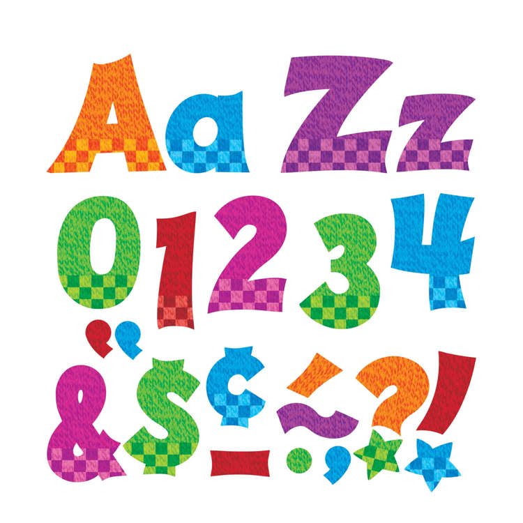 Snazzy 4" Friendly Ready Letters