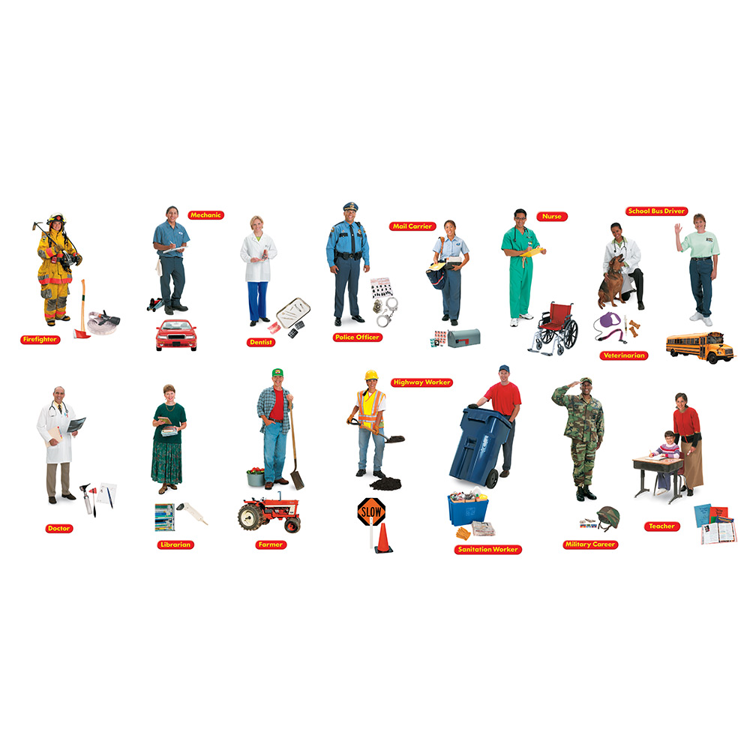 Community Helpers Bulletin Board Set Becker's