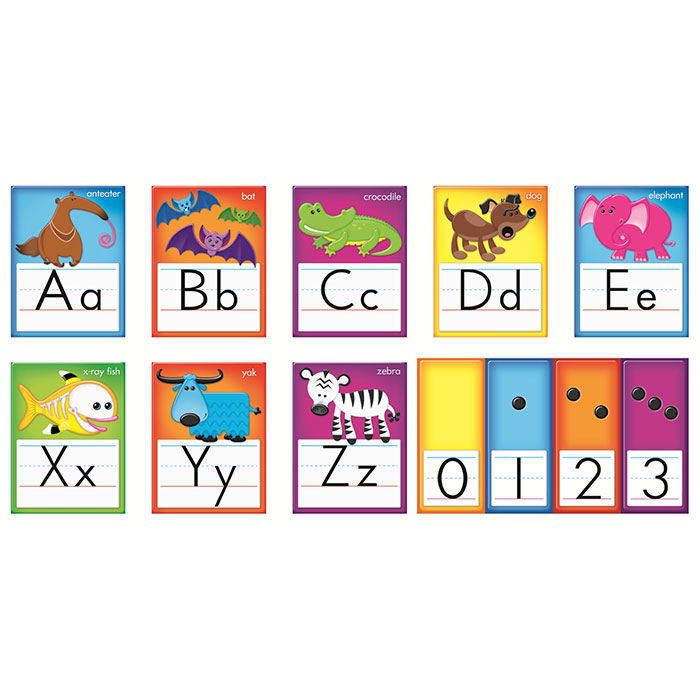 Awesome Animals Alphabet Cards Bulletin Board Set
