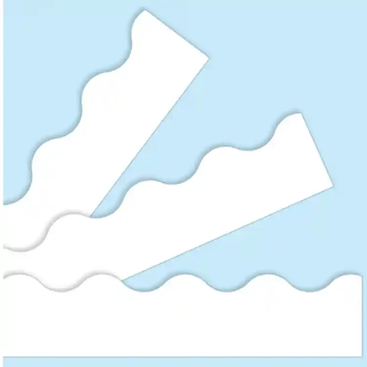 Bright Colors Terrific Bulletin Board Trimmers®, White