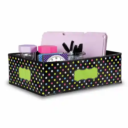 Chalkboard Brights Storage Bin