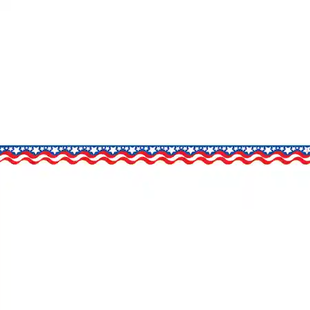 Patriotic Scalloped Border