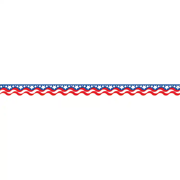 Patriotic Scalloped Border