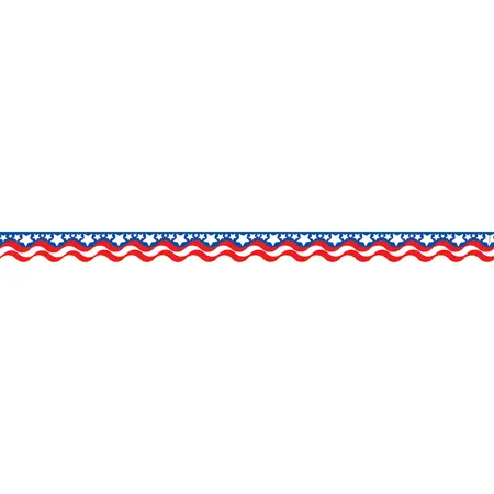 Patriotic Scalloped Border