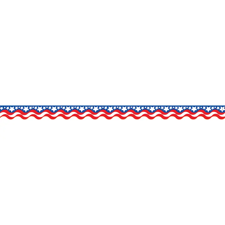 Patriotic Scalloped Border