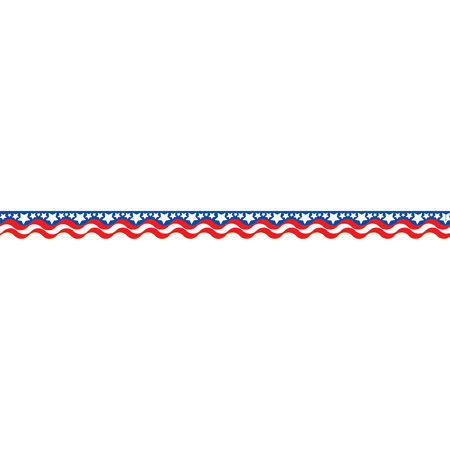 Patriotic Scalloped Border