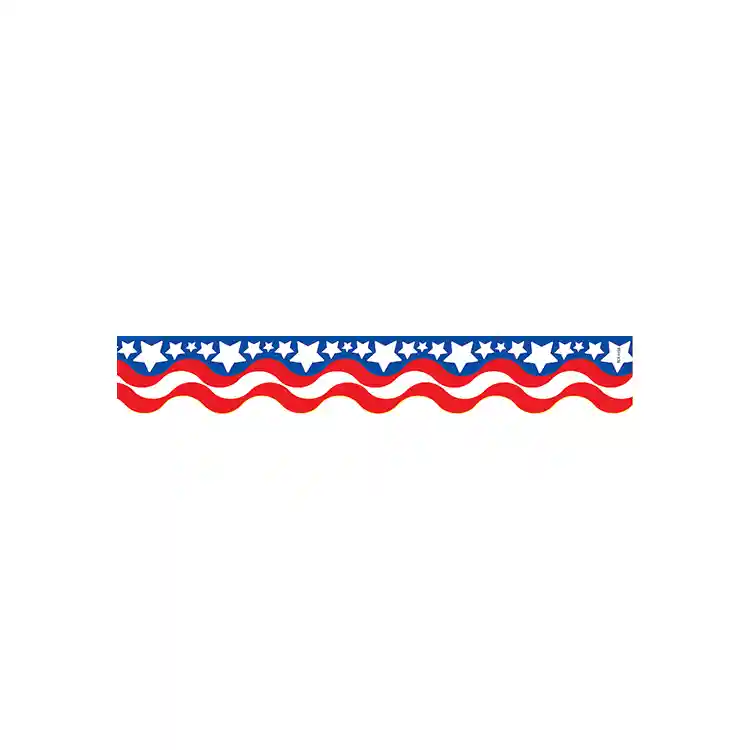 Patriotic Scalloped Border