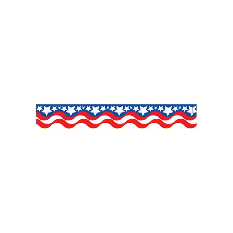 Patriotic Scalloped Border