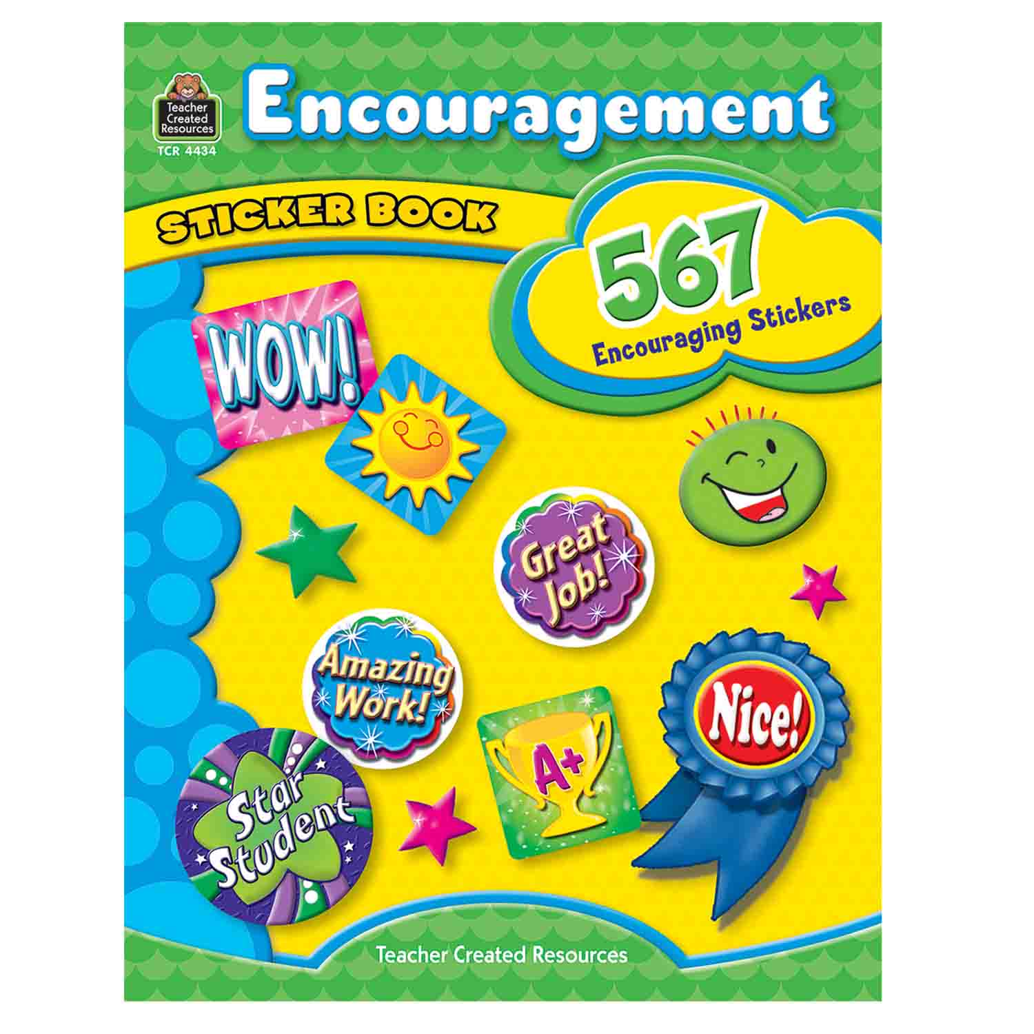 Teacher Created Resources Encouragement Book Sticker