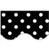 Black Mini Polka Dots Scalloped Border Trim