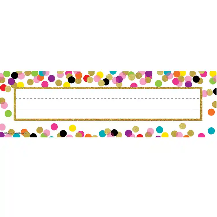 Confetti Name Plates