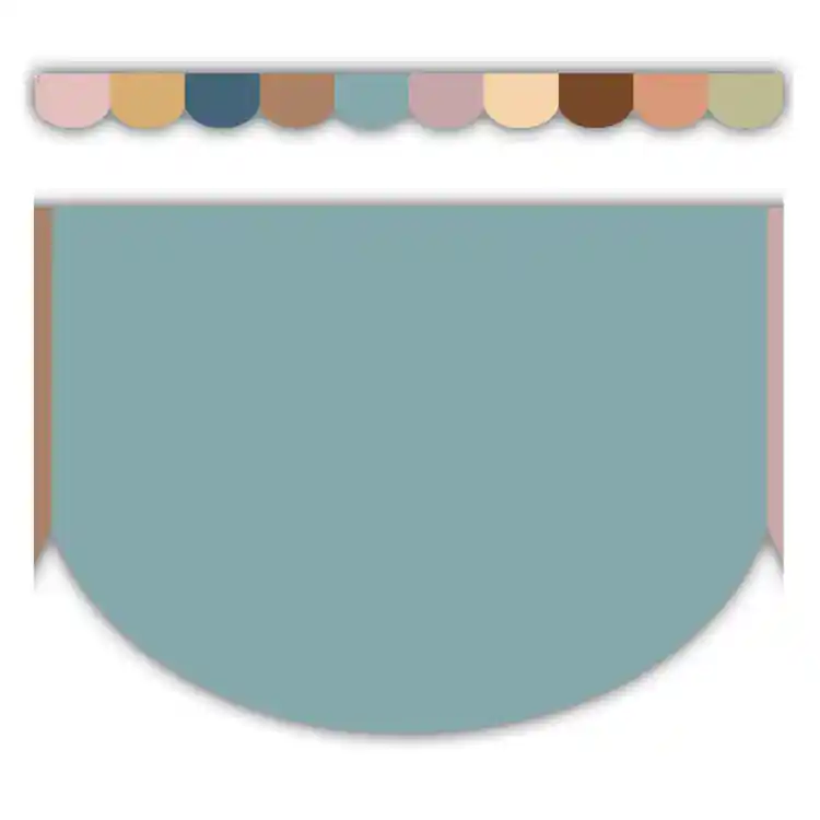 Everyone is Welcome Calming Colors Scalloped Die-Cut Border