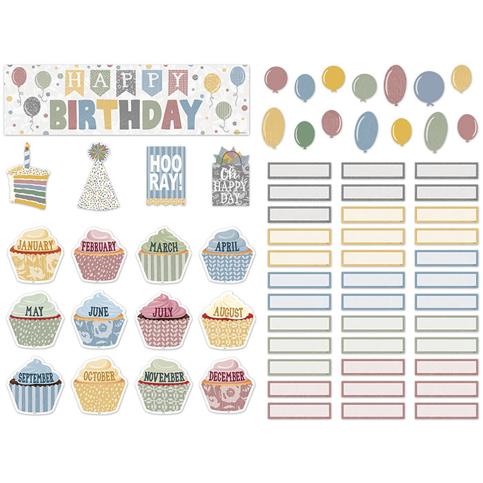 Busy Bees - Mini Set Per Bacheca Compleanno 61 Pezzi - Tema Api Con Alveare, Studenti Ape E Mesi - Per Aule Scolastiche