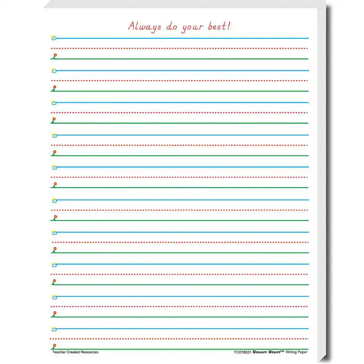Smart Start 1-2 Writing Paper, 100 Sheets