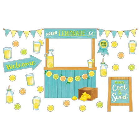 Lemon Zest Lemonade Stand Bulletin Board Set