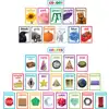 Colorful Photo Shapes & Colors Cards Bulletin Board Set