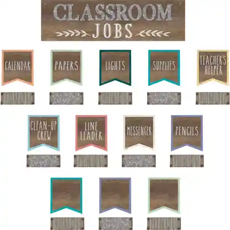 Home Sweet Classroom Class Jobs Mini Bulletin Board Set