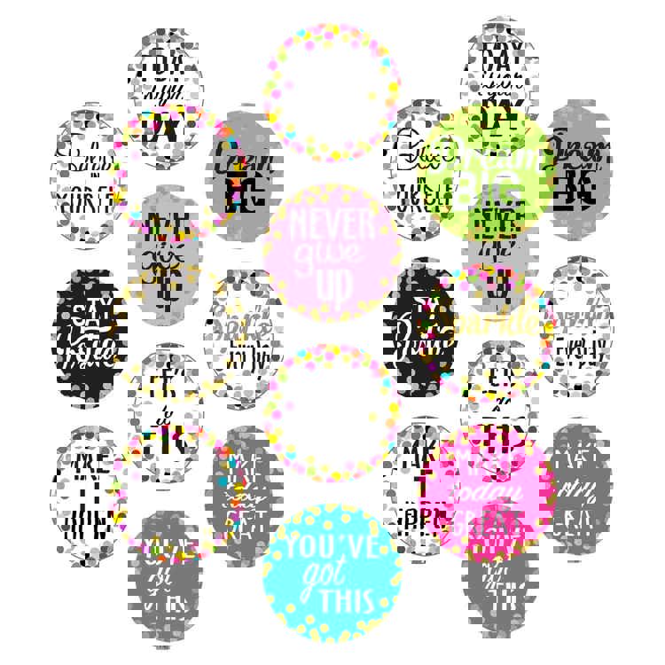 Confetti Positive Sayings Cut-Outs