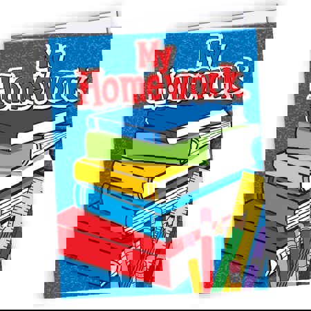 Pocket Folder, My Homework, Set of 12