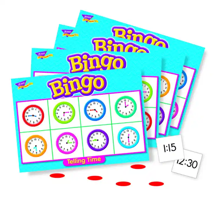 Telling Time Bingo Game