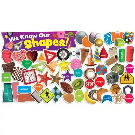 Shapes In Photos Mini Bulletin Board