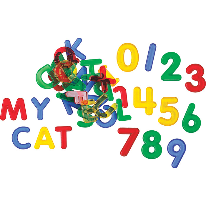 Transparent Letters and Numbers Set
