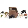 Tree Stump & Forest Animals Set