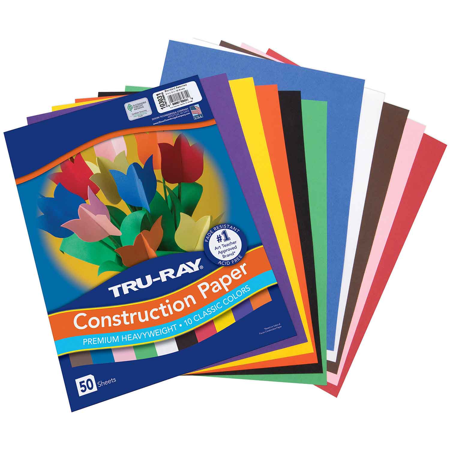 TRU-RAY CONSTRUCTION PAPER: 9X12 YELLOW